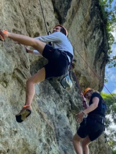 rock climbing in sipi falls